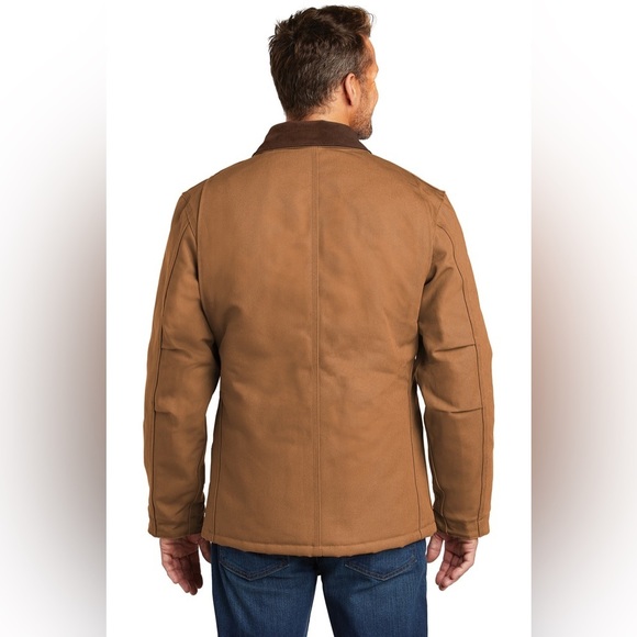 NWT Carhartt C003 Loose Fit Firm Duck Insulated Traditional Coat, Brown, 2XL - Picture 2 of 14